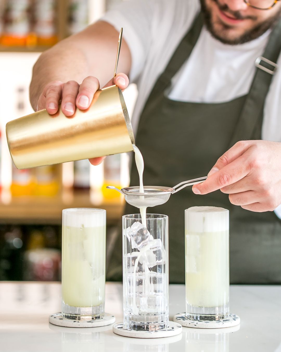 FRENCH LEMONADE DE PERA E CRÈME BRÛLÉE