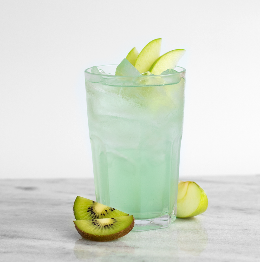 SODA DE MAÇÃ VERDE COM KIWI