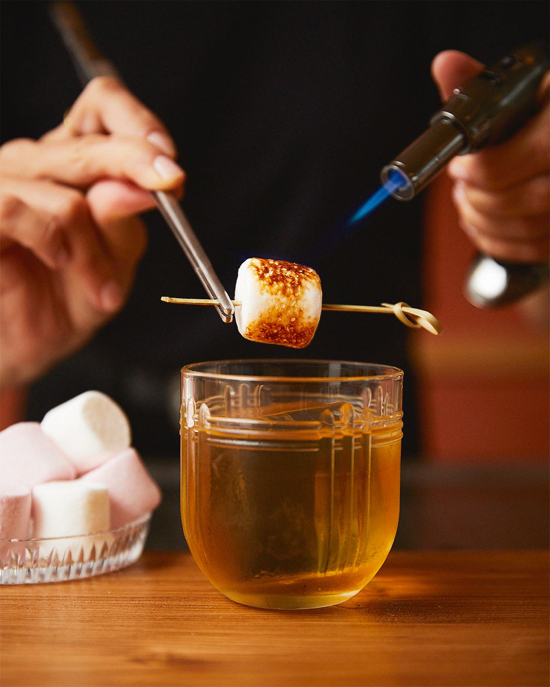OLD FASHIONED COM MARSHMALLOW TOSTADO