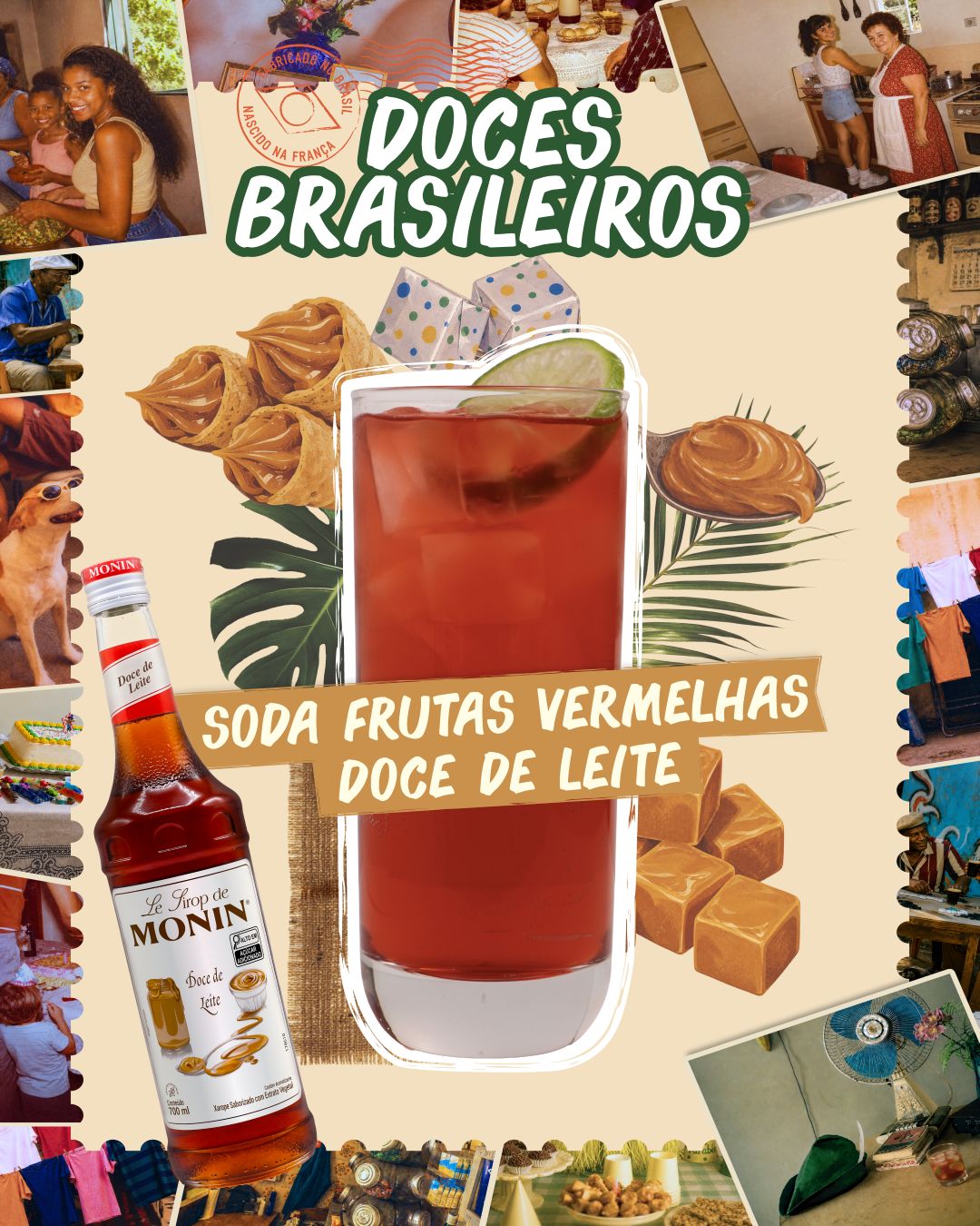 SODA FRUTAS VERMELHAS E DOCE DE LEITE