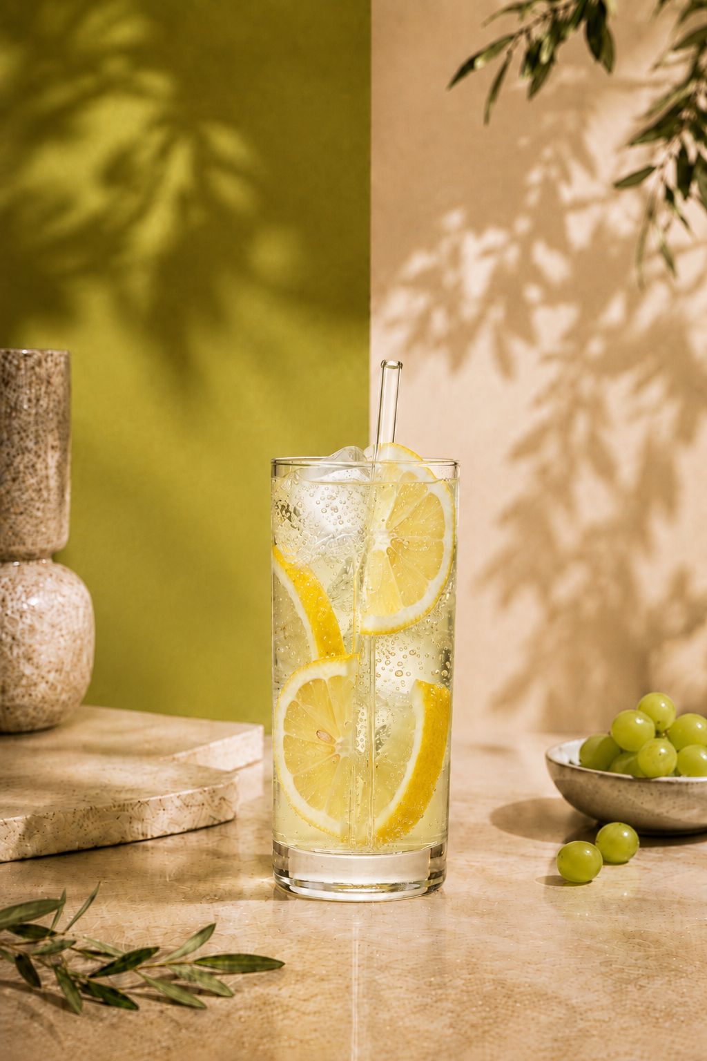 SODA DE UVA VERDE E GENGIBRE